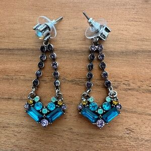 Beautiful gemstone earrings - costume jewelry